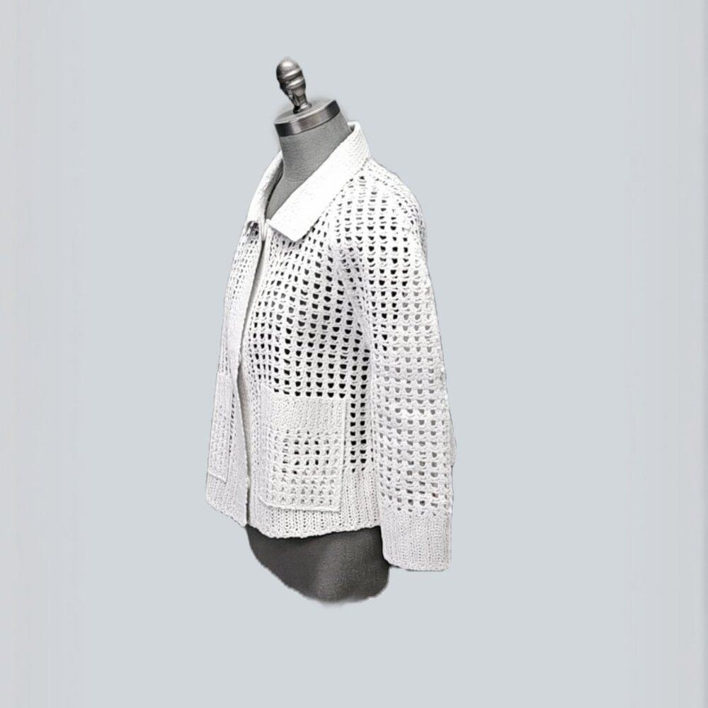 Annette Gortz Crocheted Bomber Jacket